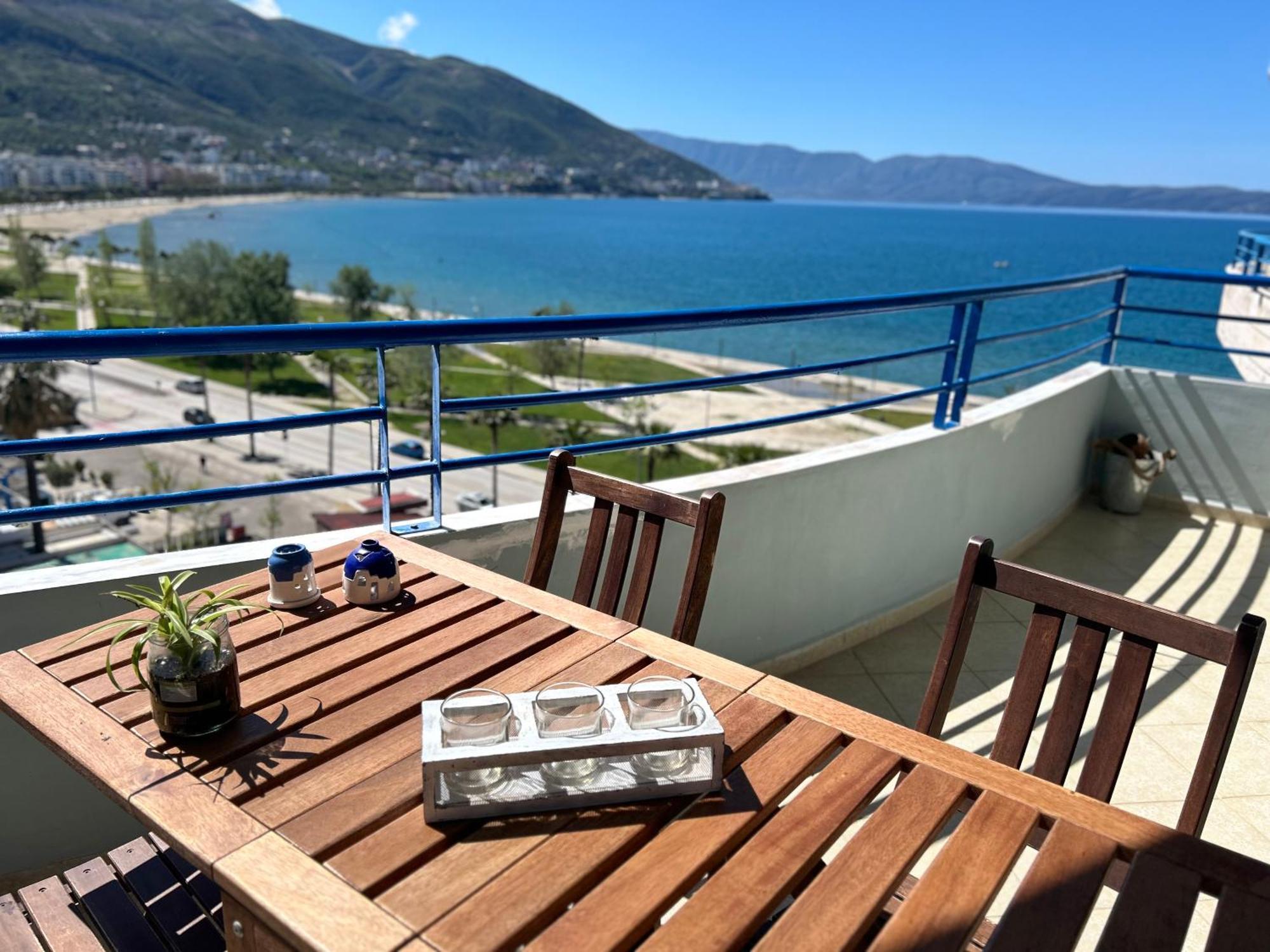 Casa Con Vista Mare Appartement Vlorë Buitenkant foto